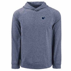 Cutter & Buck heather navy hooded long sleeve pullover Penn State